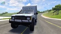 Beamng Drive - Bandit Chases, Assault Crashes (Accident money transportation, assault car crashes)