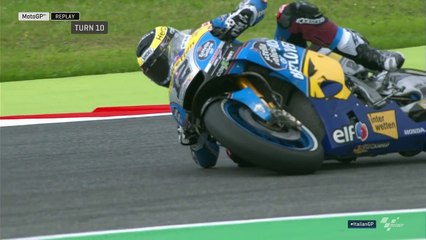 Tom Lüthi crash slow motion FP1 mugello 2018
