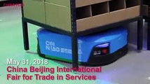 Alibaba's logistics subsidiary Cainiao Network brought its automatic guided vehicles (AGV) to this year's China International Fair for Trade in Services. Severa