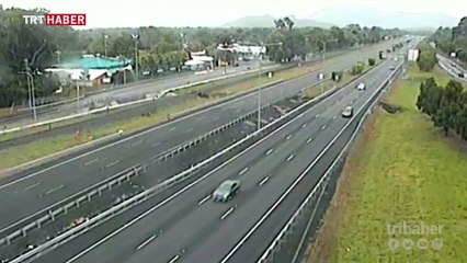 Hız kontrol kamerasında sürpriz misafir