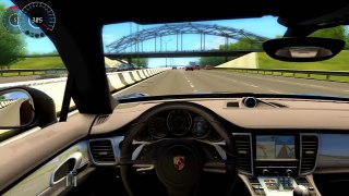 Porsche Panamera City car Driving Simulator 315Km/h on the Highway HD1080P