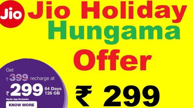 Jio Announced A New Plan 'Holiday Hungama'