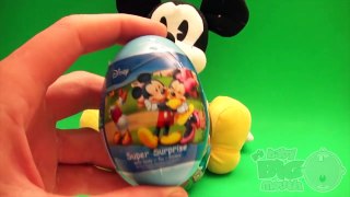 Mickey Mouse Party! Opening HUGE GIANT JUMBO Disney Surprise Eggs!