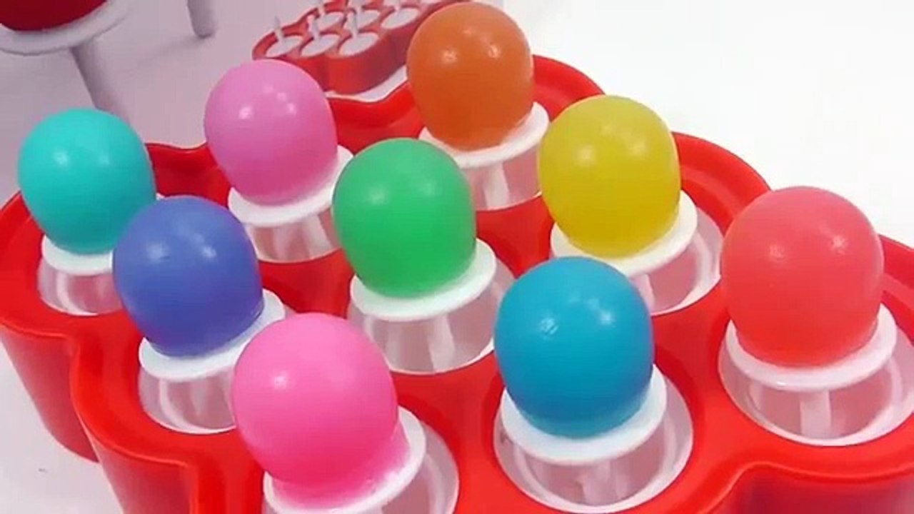 How to Make Mini Lollipop and Mini Star Ice cream Milk Pudding Jelly Learn Colors Recipe Cooking DIY