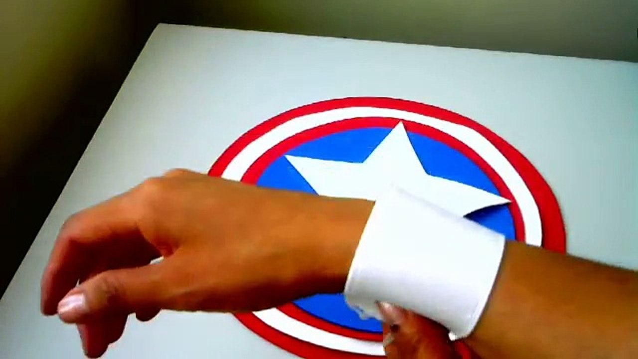 COMO HACER ESCUDO DEL CAPITAN AMERICA CASERO