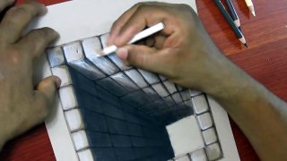 Dibujando un Hoyo de Ladrillo 3D | Ilusion optica