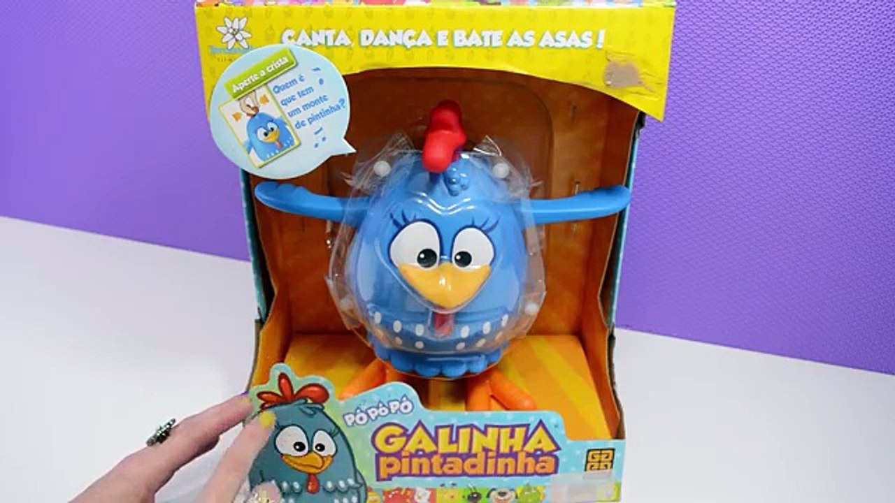Galinha Pintadinha - Brinquedo da Galinha Interativa que Anda e Canta em Portugues - Turma kids