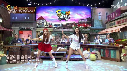 또딱맨이 쏘아올린 작은 공! AOA 설현&혜정의 빙글뱅글♪