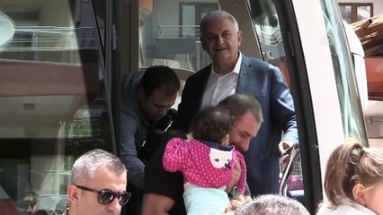 Başbakan Yıldırım AK Parti mitingi için Bolu'da