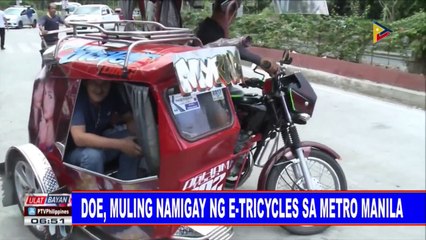 DOE, muling namigay ng e-tricycles sa Metro Manila