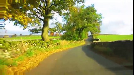 Beautiful countryside drive in United Kingdom