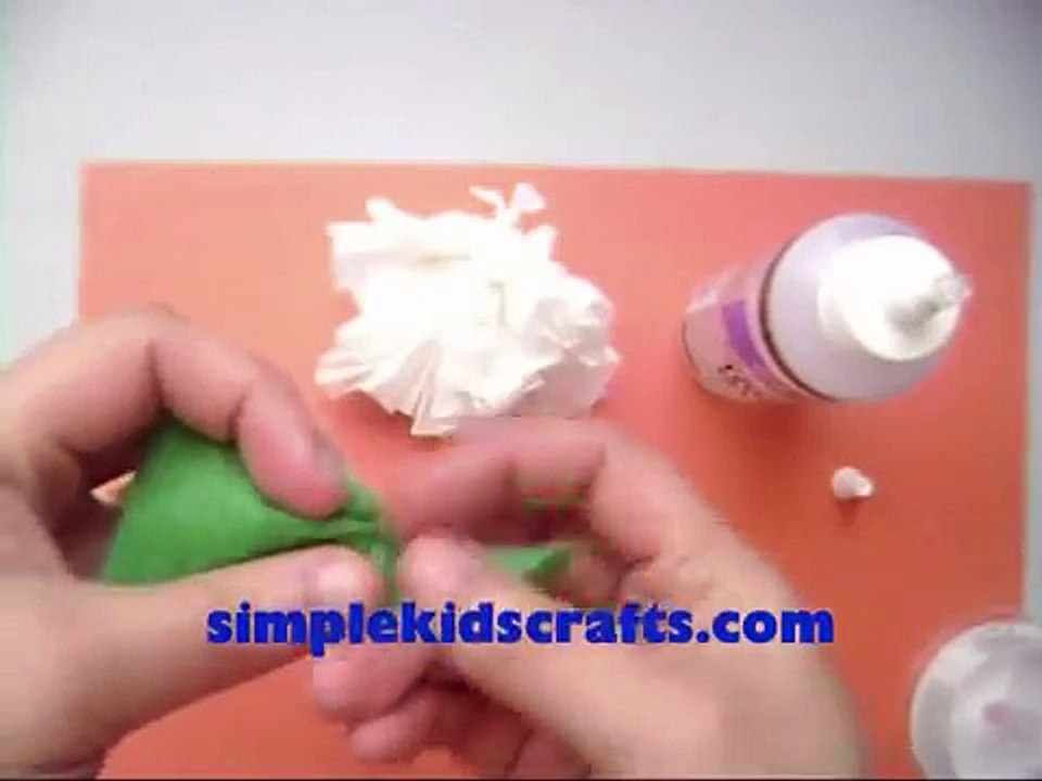 How to make a tp (toilet paper) carnation flower - EP - simplekidscrafts