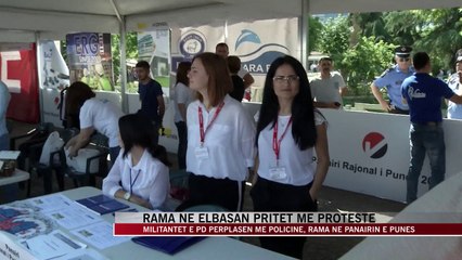 PD pret me protesta Ramën në Elbasan, konflikt me policinë - News, Lajme - Vizion Plus