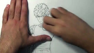 Drawing Genos from One-Punch Man