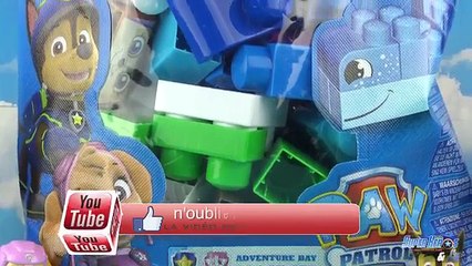 Paw Patrol Ionix Junior Adventure Bay Blok Set Pat Patrouille Chase Mega Bloks Jouet Toy Review