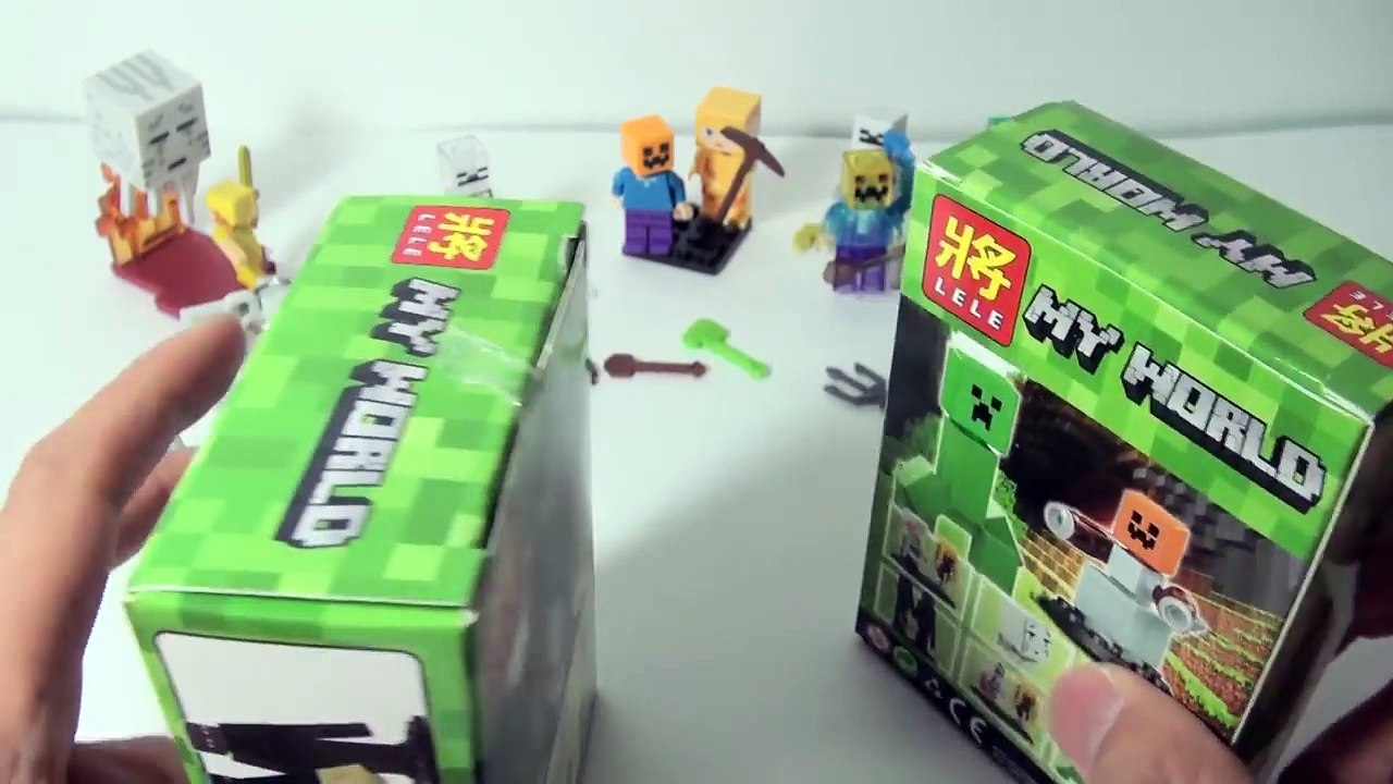 마인크래프트 엔더맨 크리퍼 눈사람 미니피규어 레고 짝퉁 장난감 리뷰 [훈토이TV]