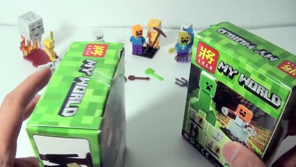 마인크래프트 엔더맨 크리퍼 눈사람 미니피규어 레고 짝퉁 장난감 리뷰 [훈토이TV]