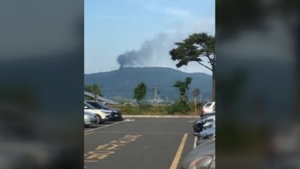 전남 영암 풍력발전소 화재...5명 대피 / YTN