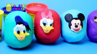 MICKEY MOUSE Finger Family Song and Mickey Mouse Play Doh Eggs Opening
