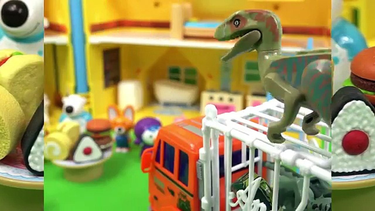 헬로카봇 vs 초거대공룡 머리7개 브라키오스 - hello carbot Dinosaur Toy Animation - 뽀로로 장난감 애니