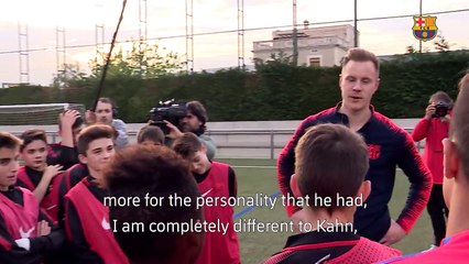 Ter Stegen's advice for Barça's U14 B team