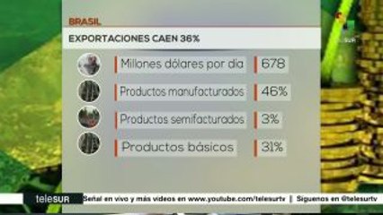Exportaciones en Brasil caen un 36% por paro de camioneros