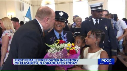 First Female Firefighter in New Jersey City`s 163-Year History Joins Fire Department
