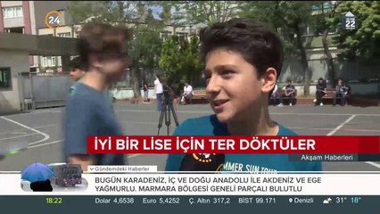 İyi bir lise için ter döktüler