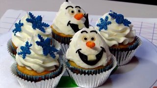 Easy Frozen Olaf Cupcakes - How To With The Icing Artist