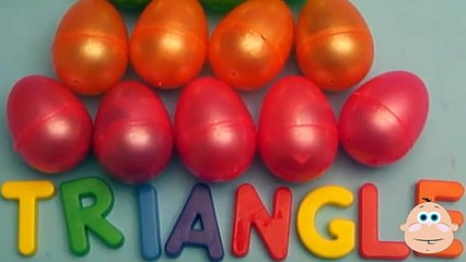 Download Video: Learn Shapes and Counting with Surprise Eggs! Opening Eggs filled with Toys Candy and Fun!