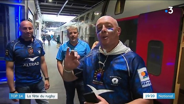 Finale du Top 14 : les supporters de Castres et Montpellier à la fête
