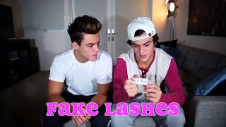 GUYS try GIRL PRODUCTS // Dolan Twins