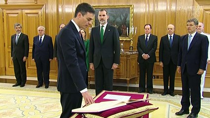 Pedro Sánchez asume como nuevo presidente del gobierno español