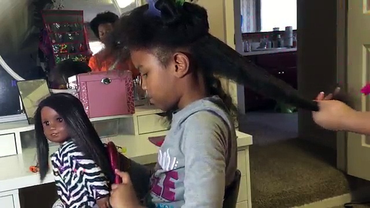 WASH DAY for kids! reverting back to curly and styling for school