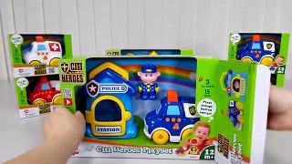 Interive Citi Heroes Playset----Policeman Toys Open Box