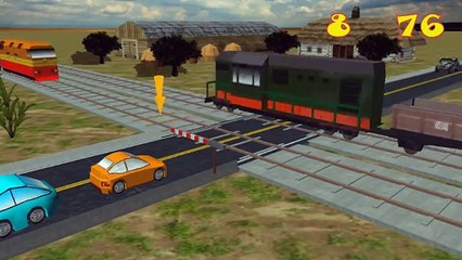 Cars and trains cartoon for children - Educational video - Game for baby