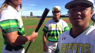 アメリカ大学　初の野球試合でした！（さよなら勝ち？）