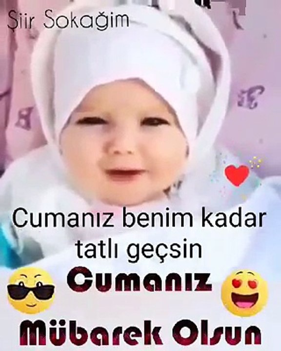Cumanız benim kadar tatlı geçsin.Cumanız mübarek olsun