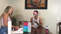 BLINDFOLDED SLIME CHALLENGE WITH MY GIRLFRIEND *DIY FAIL*