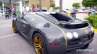 CRAZY Mansory Bugatti Veyron Vincero Acceleration & Sound! Crazy Crowd Shuts Down the Street!