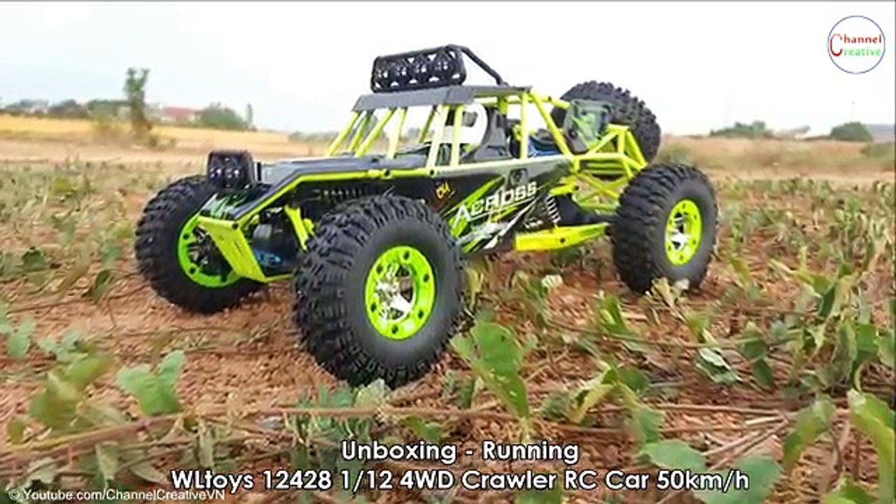 Unboxing - Running WLtoys 12428 1/12 4WD Crawler RC car 50km/h