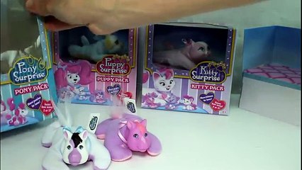 Puppy Surprise Puppy Packs, Kitty Surprise and Pony Surprise Unboxing