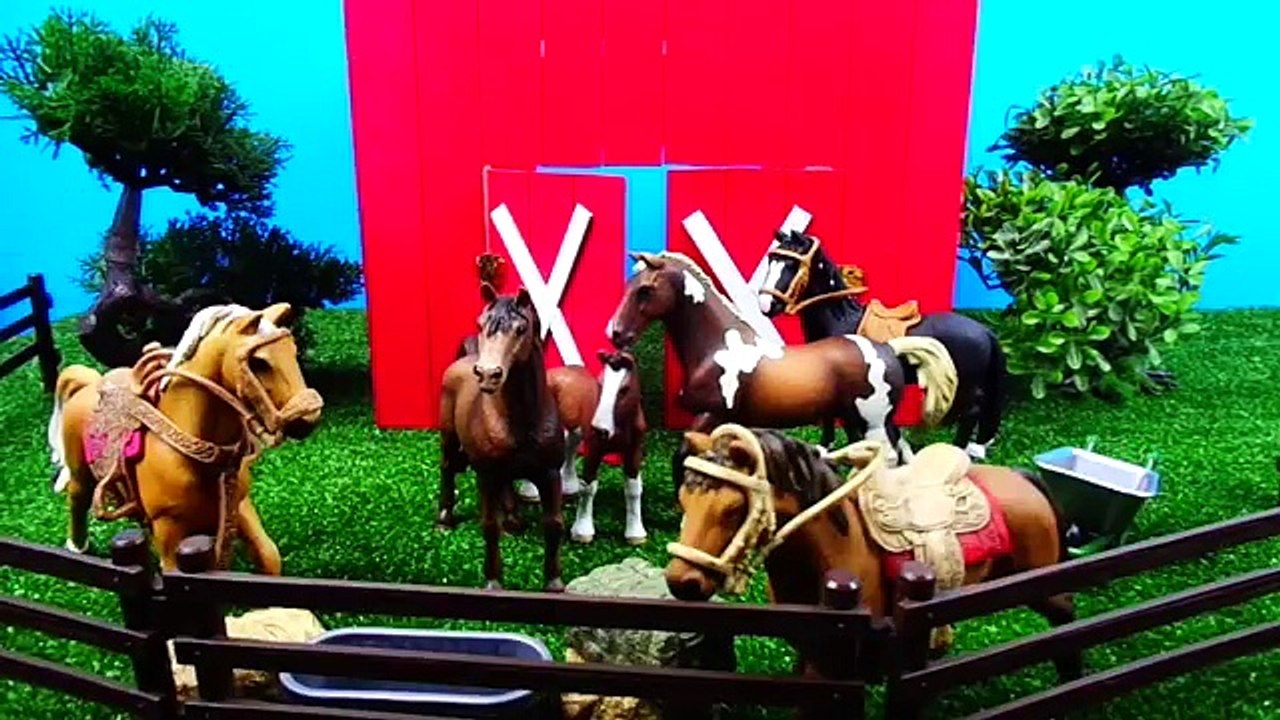 Fun Playmobil School Bus Trip to the Farm - Learn Farm Animal Names - Toys For Kids!