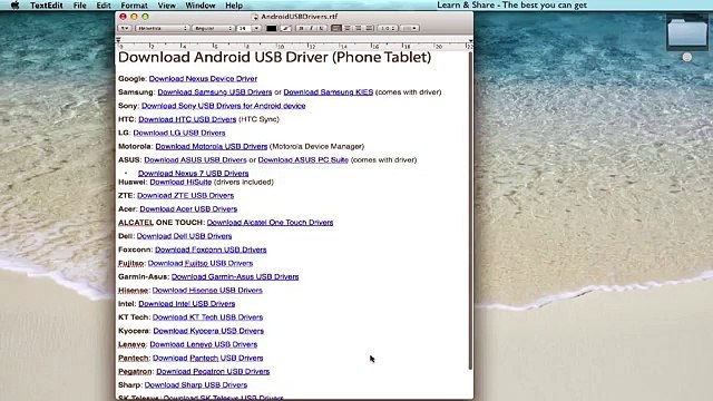 Display Android Screen on Mac Computer (Droid@Screen)  Screen Mirror