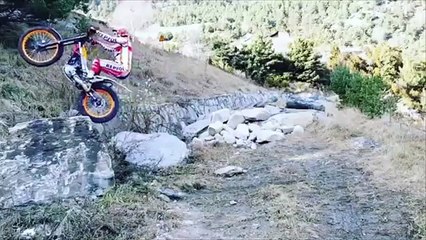 Toni Bou motorcycle trials skills