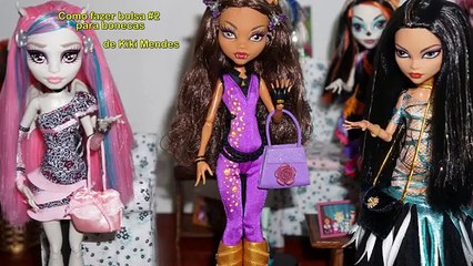 Como fazer bolsa #2 para boneca Monster High, Barbie e etc