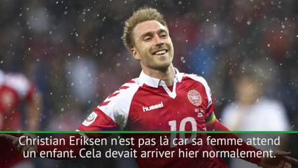 Danemark - Hareide : "Eriksen n'est pas là car sa femme attend un enfant"