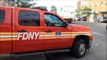 FDNY Engine 35, Tower Ladder 14 & Battalion Chief 12 Responding Out Of Their Fire Station In Harlem