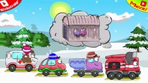 WHEELY Car: CARS Make a Huge SNOWMAN - Cars Cartoons from PlayLand