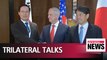 Defense chiefs of S. Korea, U.S. and Japan hold trilateral meeting during Shangri-La Dialogue